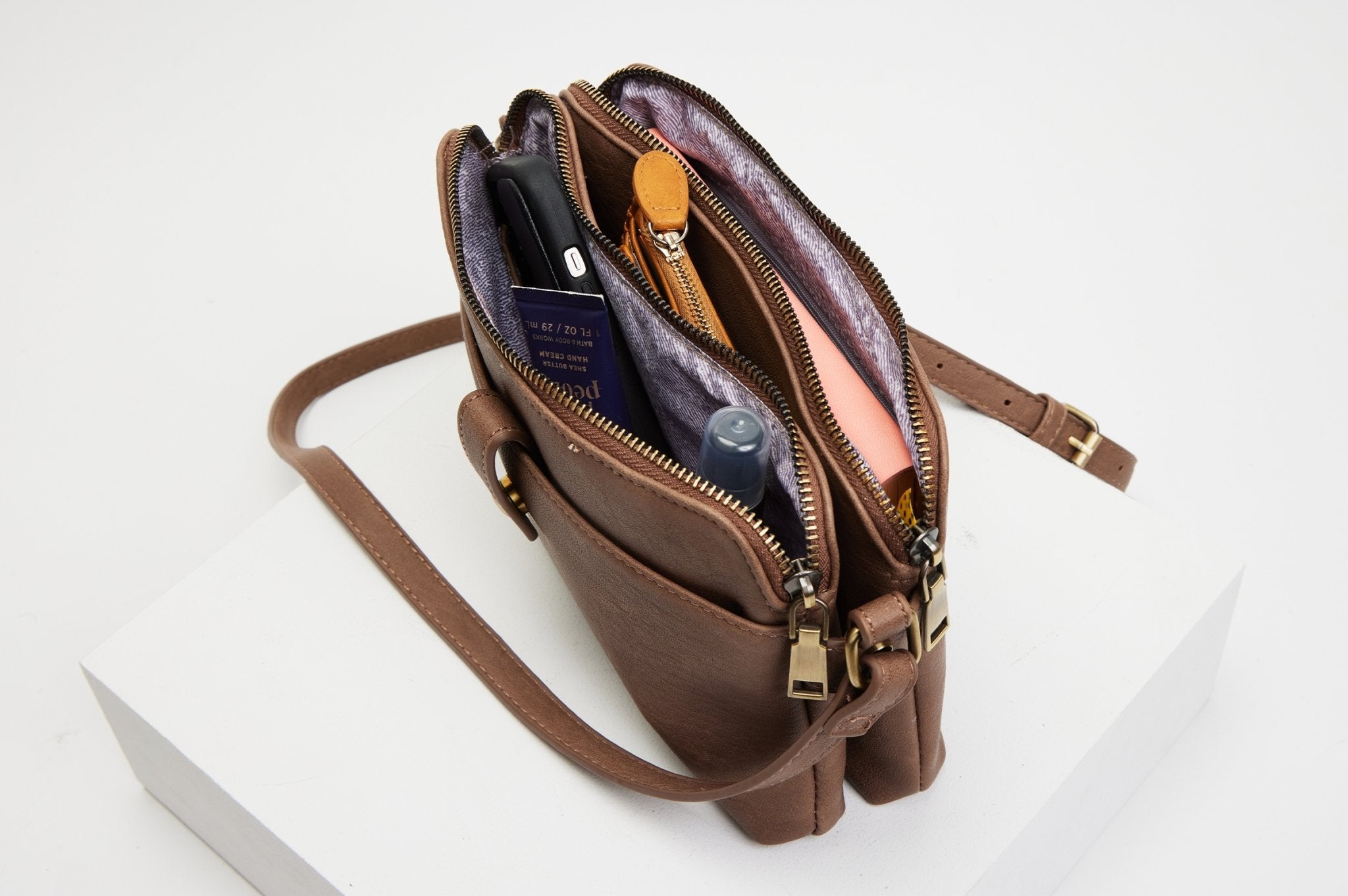 Crossbody bag with compartments Clearance