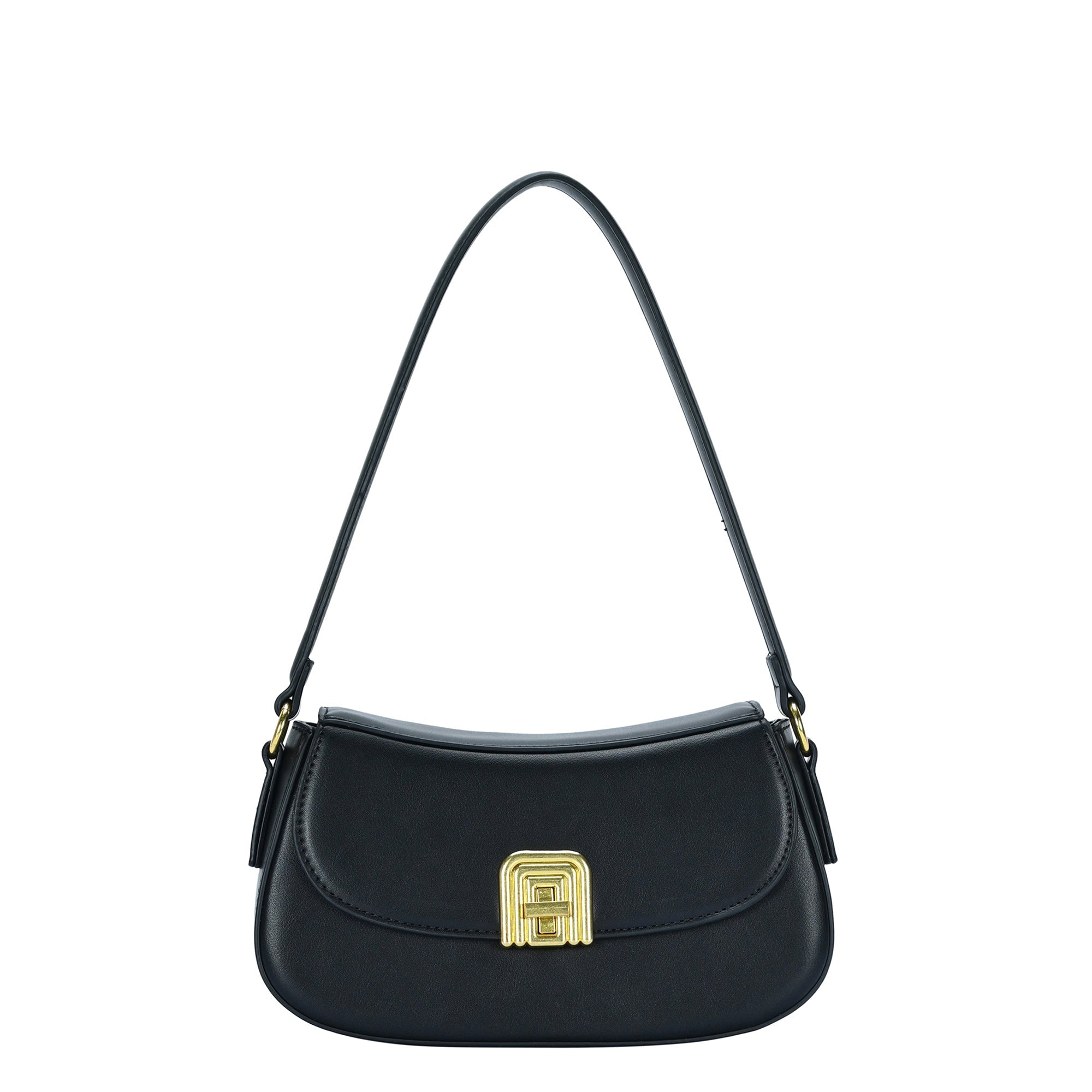 【TREEMINGBIRD】韓国人気★Maxi Stud Shoulder Bag Maxi Stud Shoulder Bag [ Brown ] - TREEMINGBIRD