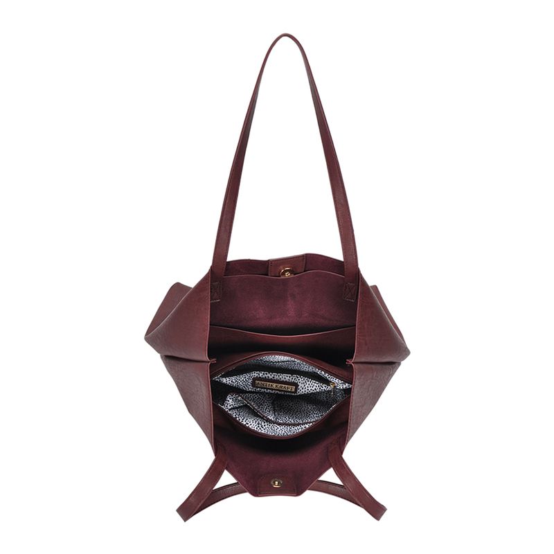 The Olivia Tote | Vegan Leather Tote Bag w/ Removable Pouch