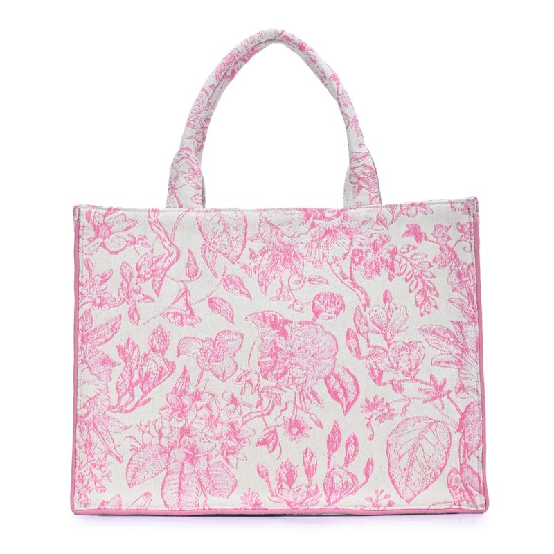 Isabella's Blossom Floral Jacquard Book Tote
