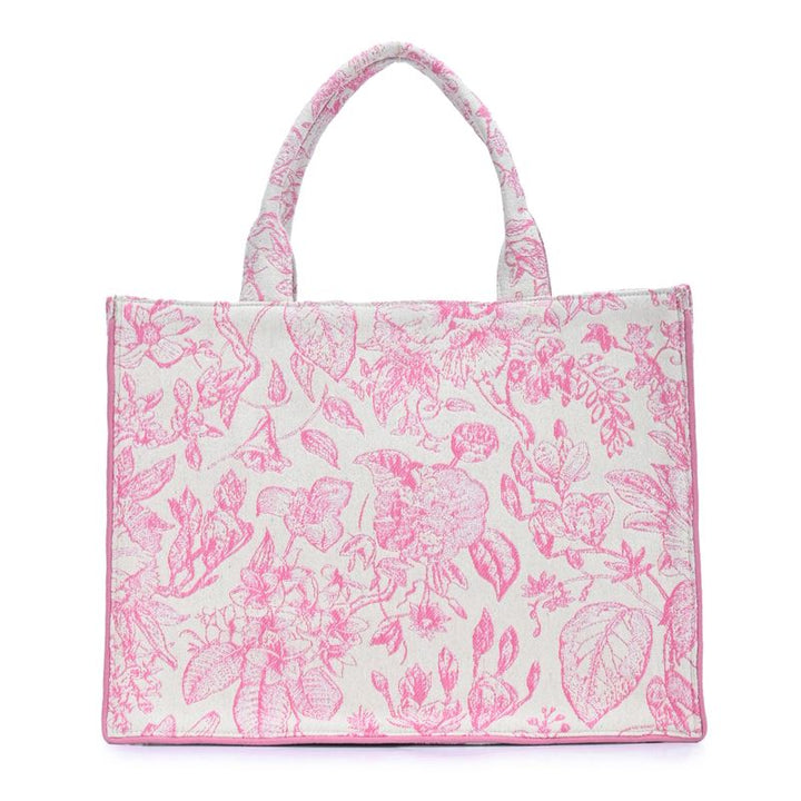 Isabella's Blossom Floral Jacquard Book Tote