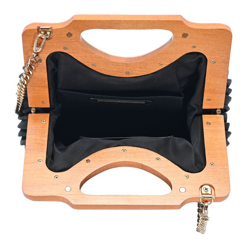 The Coraline Wood Frame Clutch by Madison West – MMS Brands