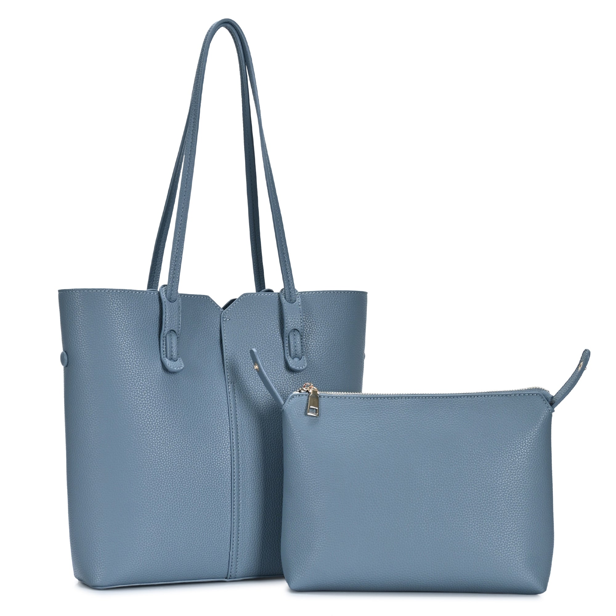 Gemma 2 in 1 Tote | Vegan Leather Tote with Inner Pouch | Antik