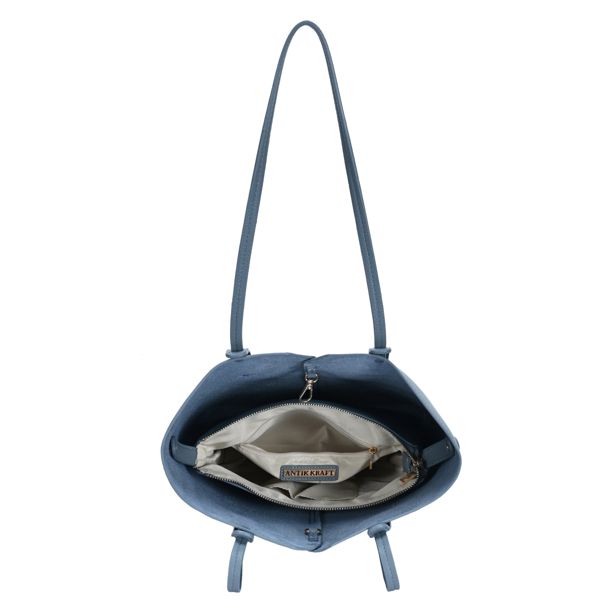 Gemma 2 in 1 Tote | Vegan Leather Tote with Inner Pouch | Antik