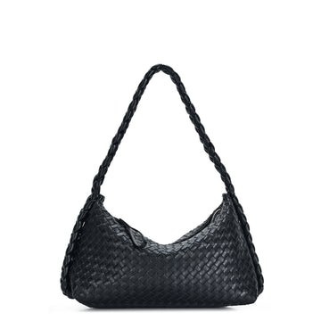 The Zaria Woven Shoulder Bag