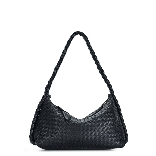 The Zaria Woven Shoulder Bag