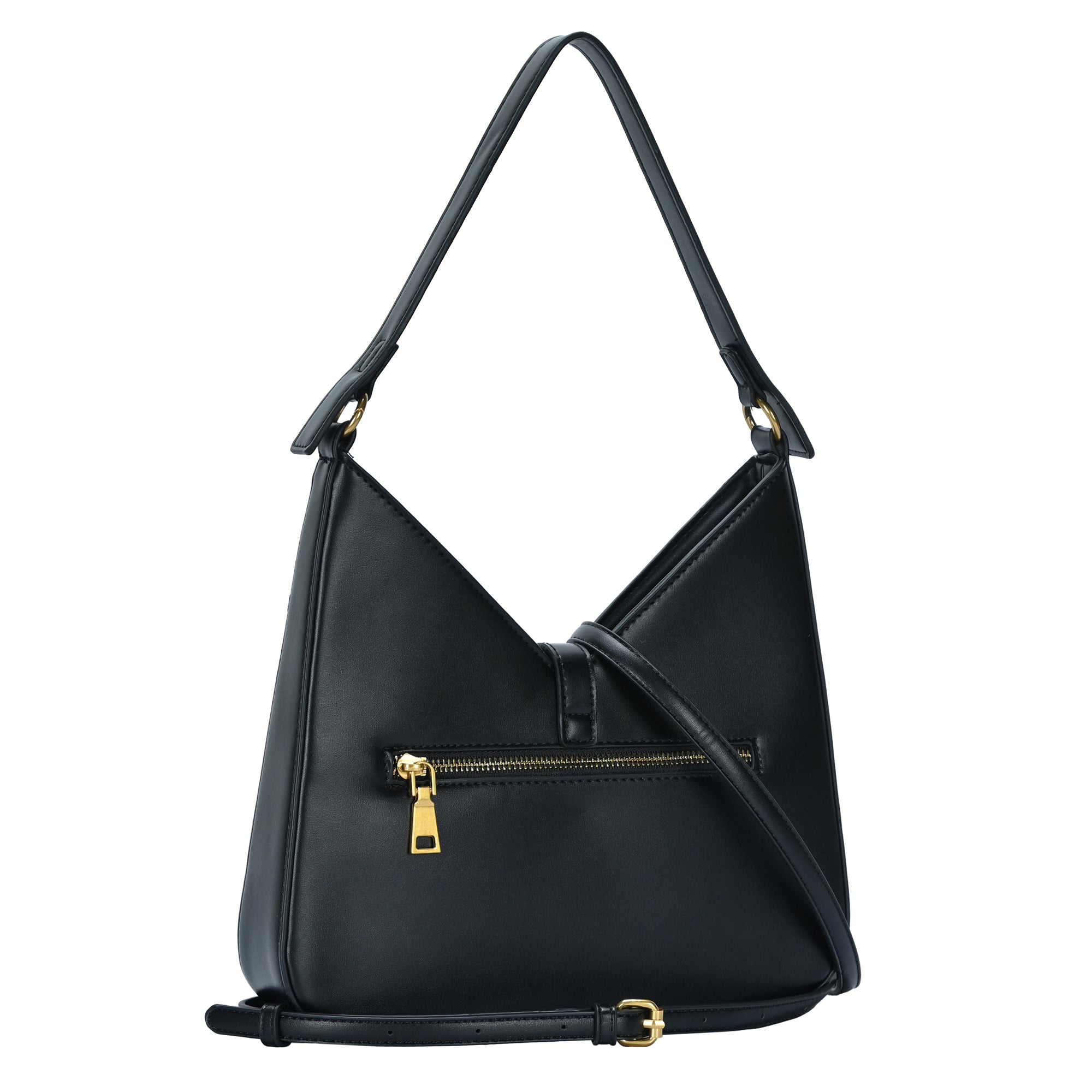 The Callista Shoulder Bag | Push Lock Vegan Leather Bag | by