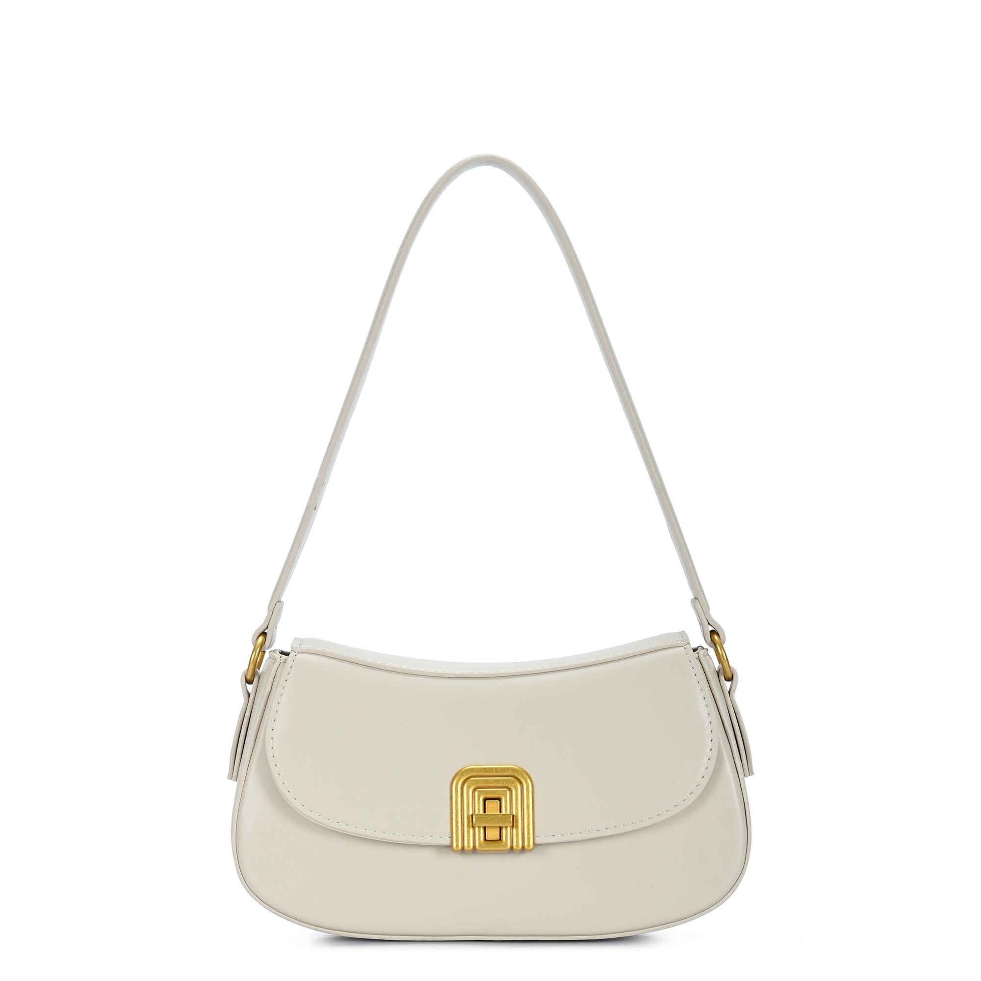 The Lyra Shoulder Bag | Vegan Leather Twist Lock Bag | Miztique