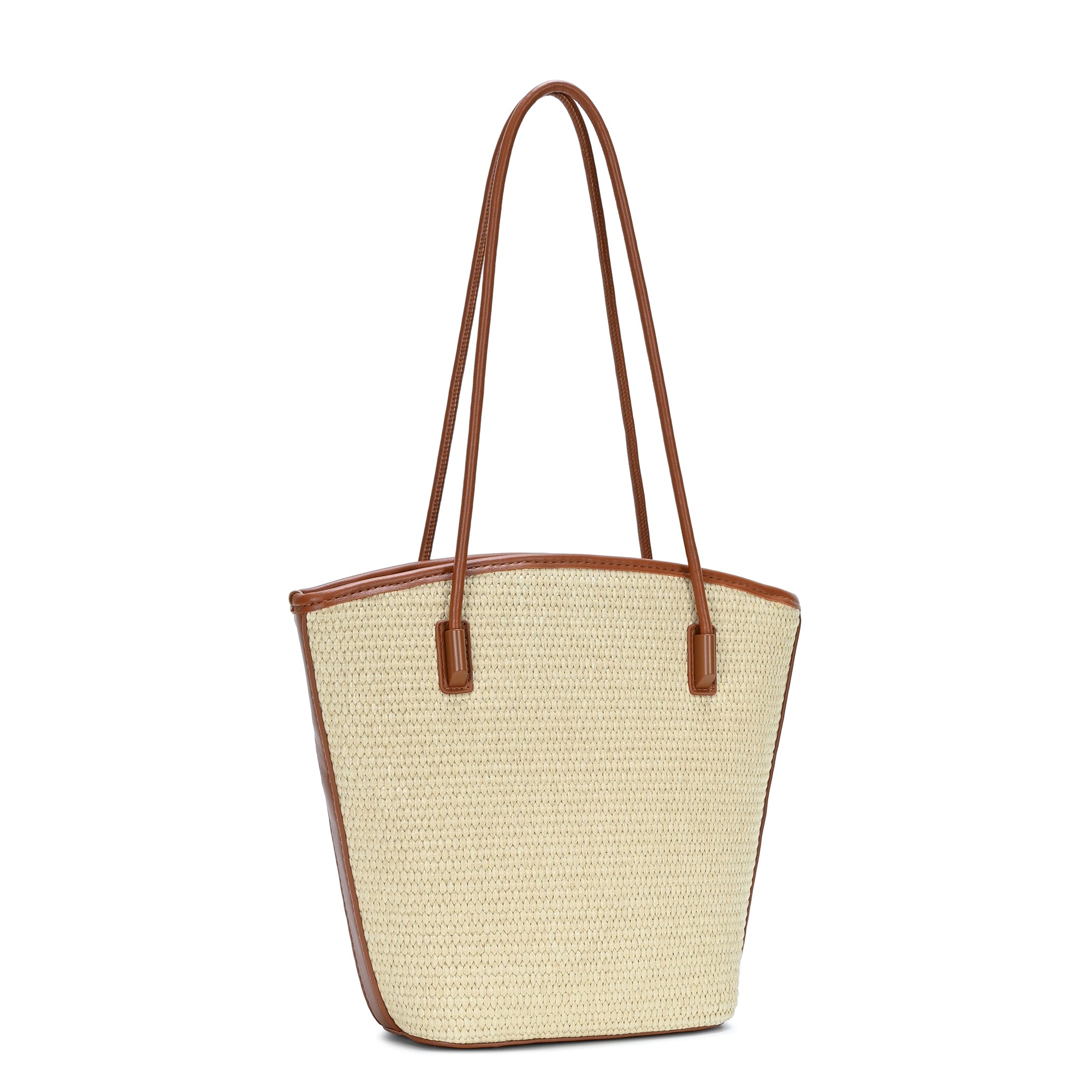 The Mira 2-in-1 Straw Tote | Woven Straw Tote Bag | by Miztique