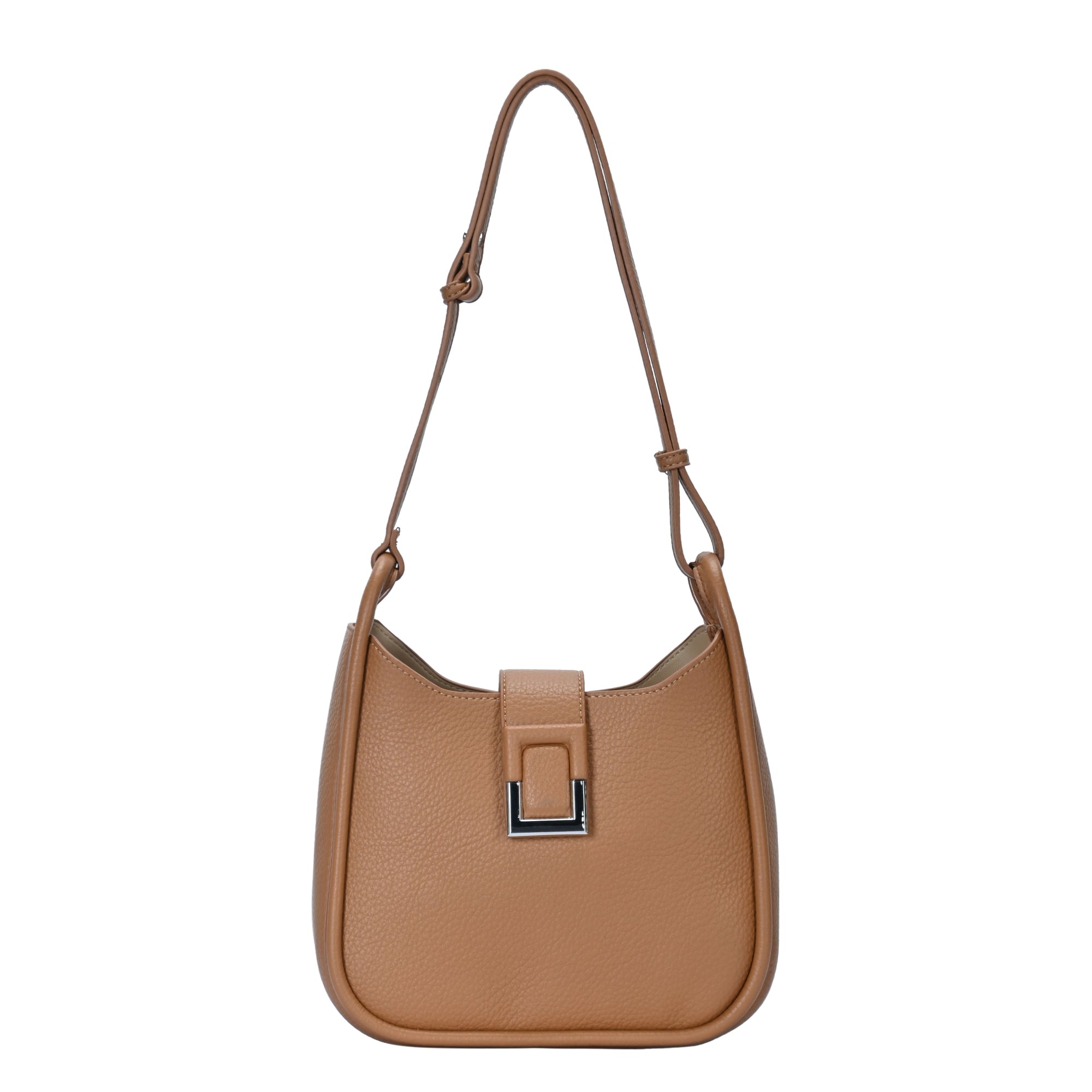 The Haisley Shoulder Bag | Pebbled Vegan Leather Shoulder Bag