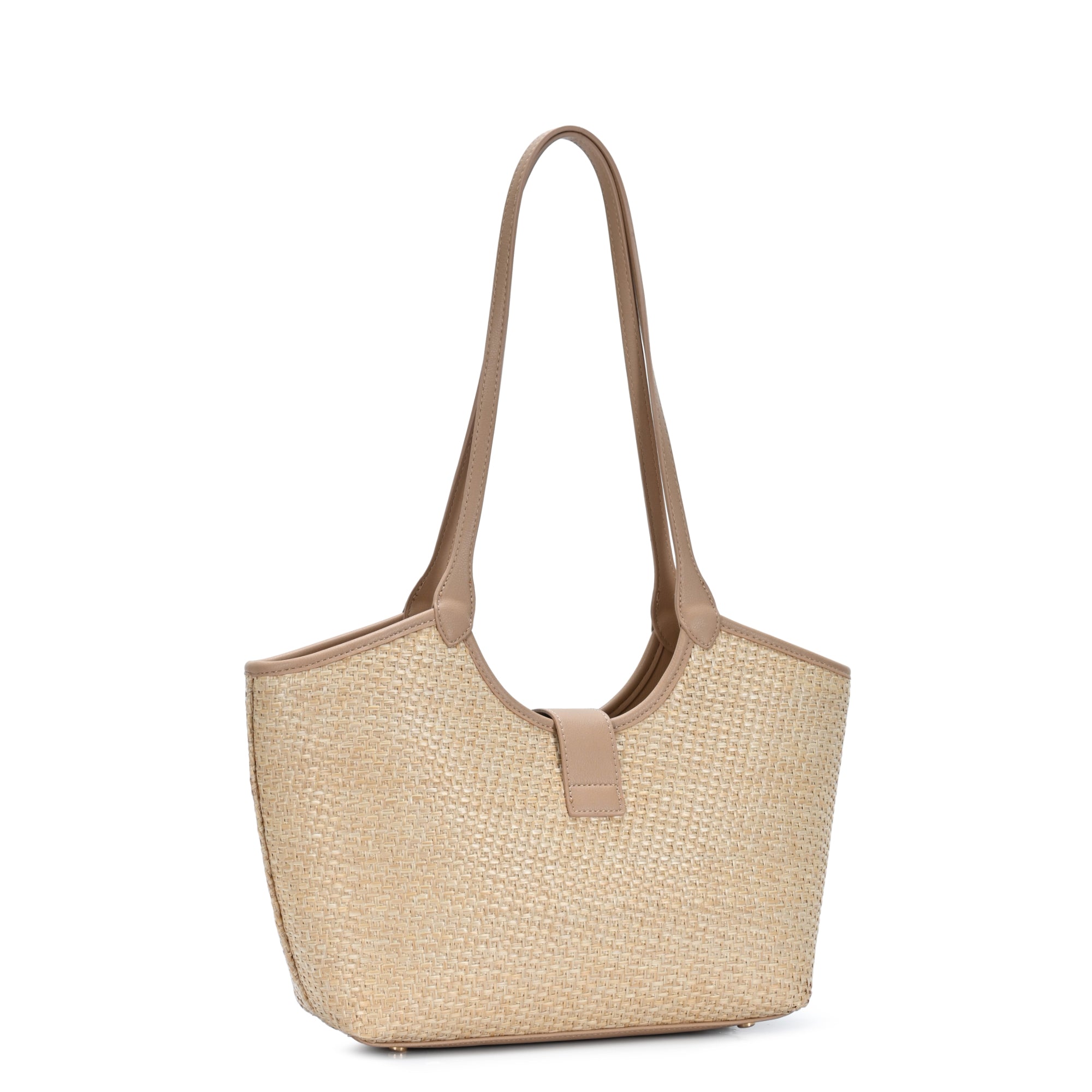 The Elsinore Weekender | Straw & Vegan Leather Tote | Miztique