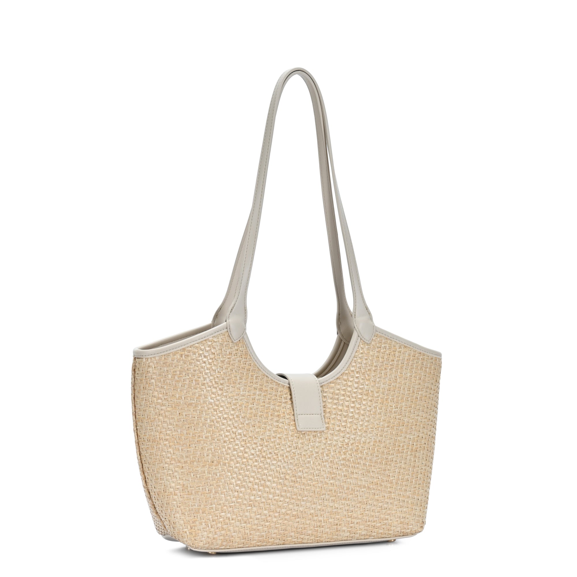 The Elsinore Weekender | Straw & Vegan Leather Tote | Miztique