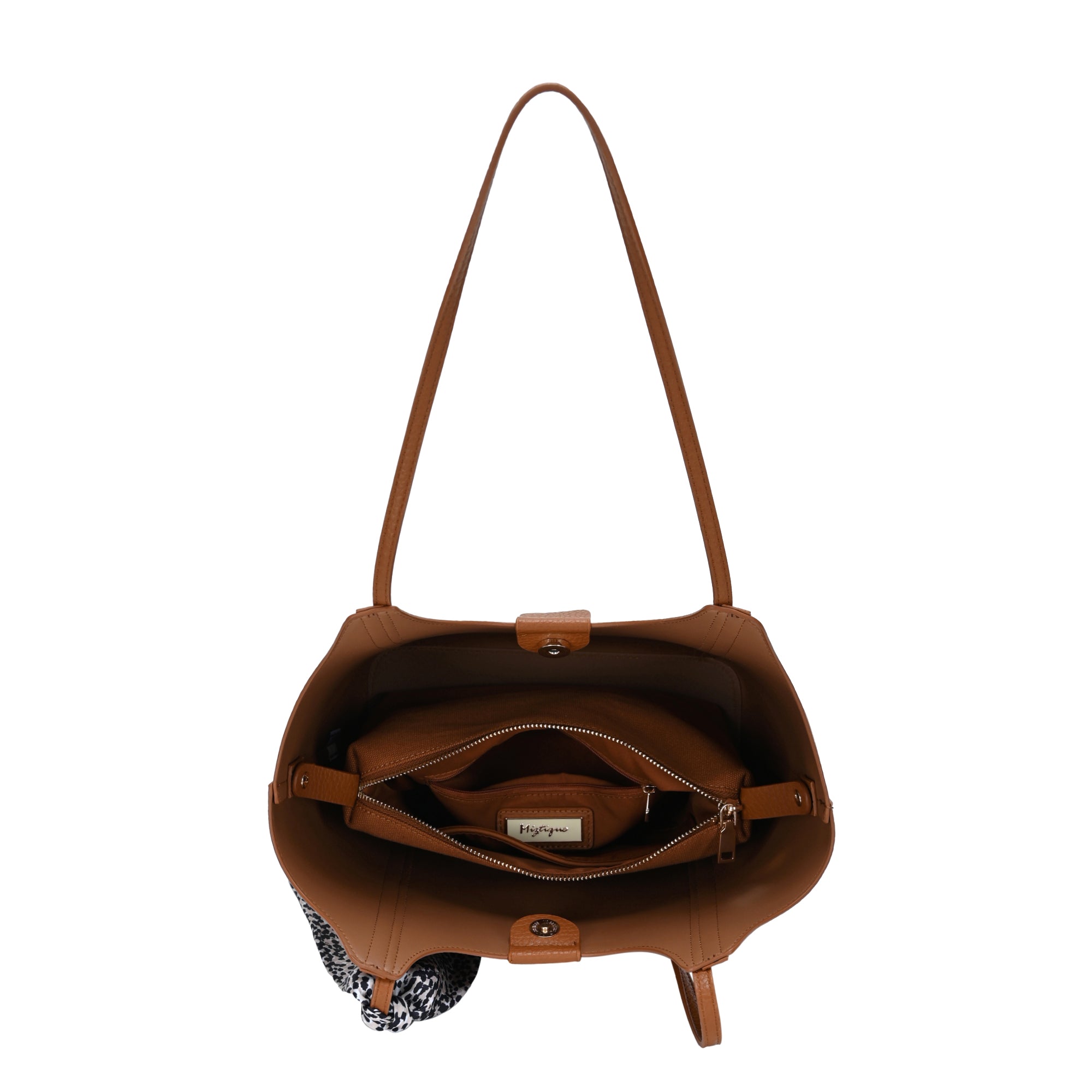 The Galina Tote | Pebbled Vegan Leather Tote | by Miztique – MMS