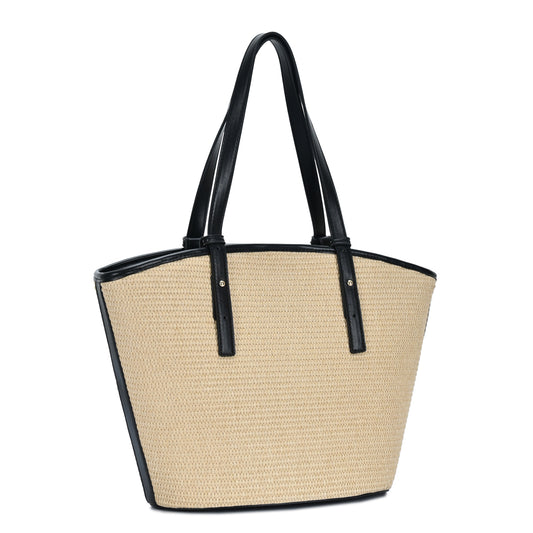 Mara Straw Winged Tote