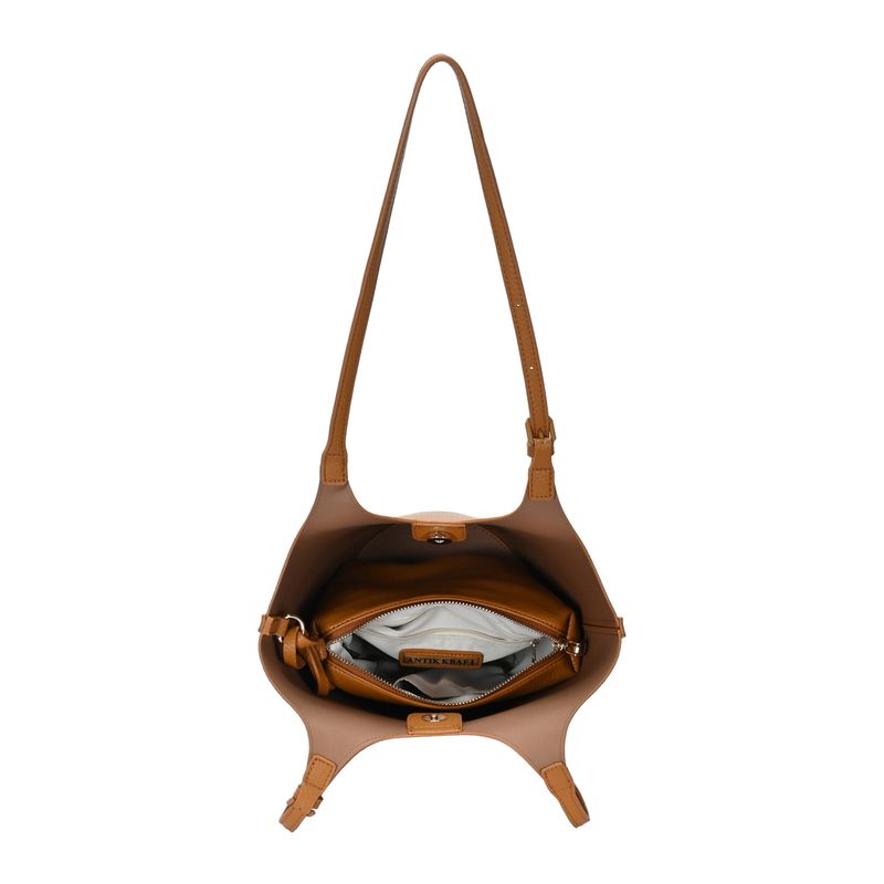 Solene 2 in 1 Shoulder Bag Tote | Vegan Leather Tote | Antik Kraft