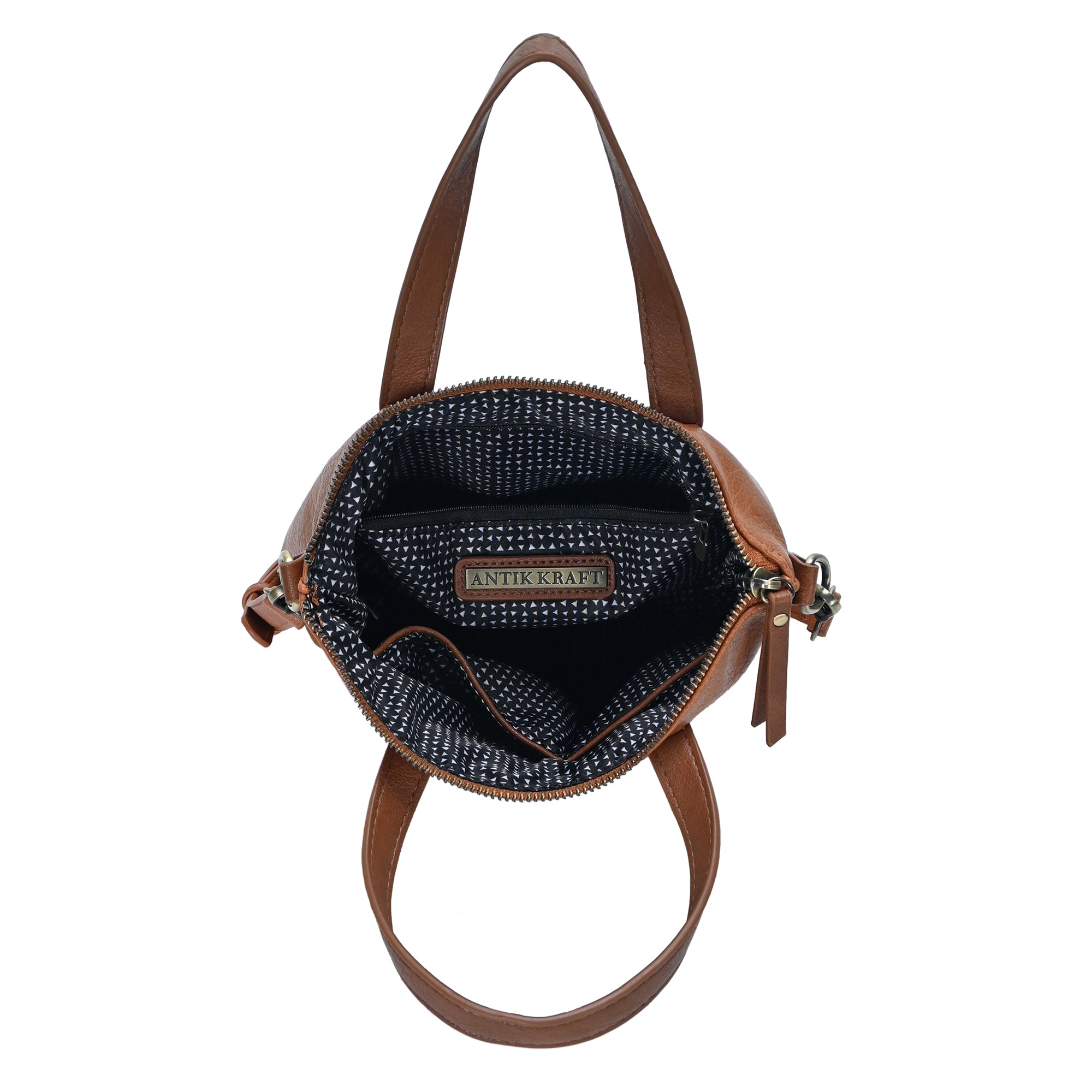 Bree Crossbody – Vegan Leather Bag with Contrast Trim & Brass Bree Crossbody – Vegan Leather Bag with Contrast Trim & Brass