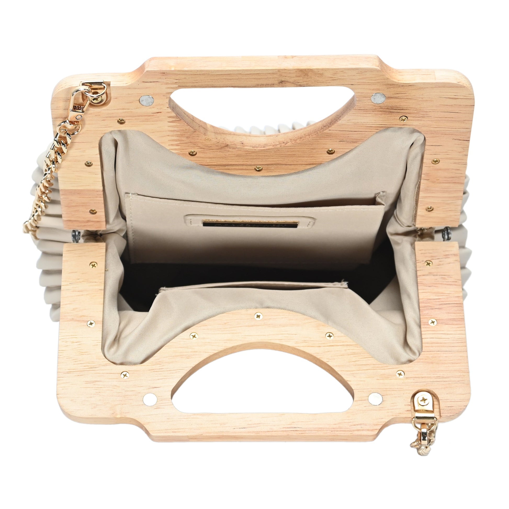 Coraline Wood frame Clutch - MMS Brands