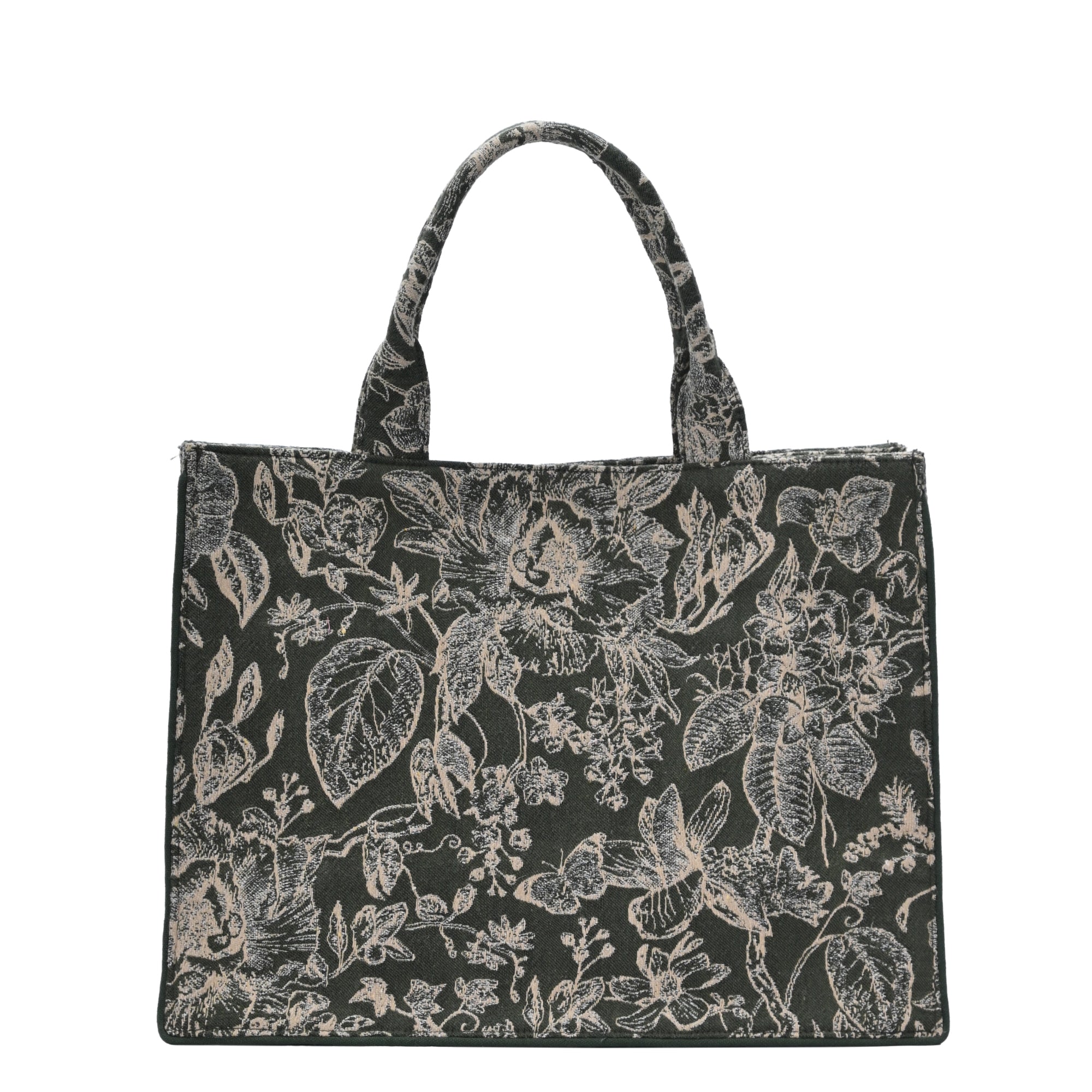 Isabella's Blossom Floral Jacquard Book Tote by Antik Kraft – MMS