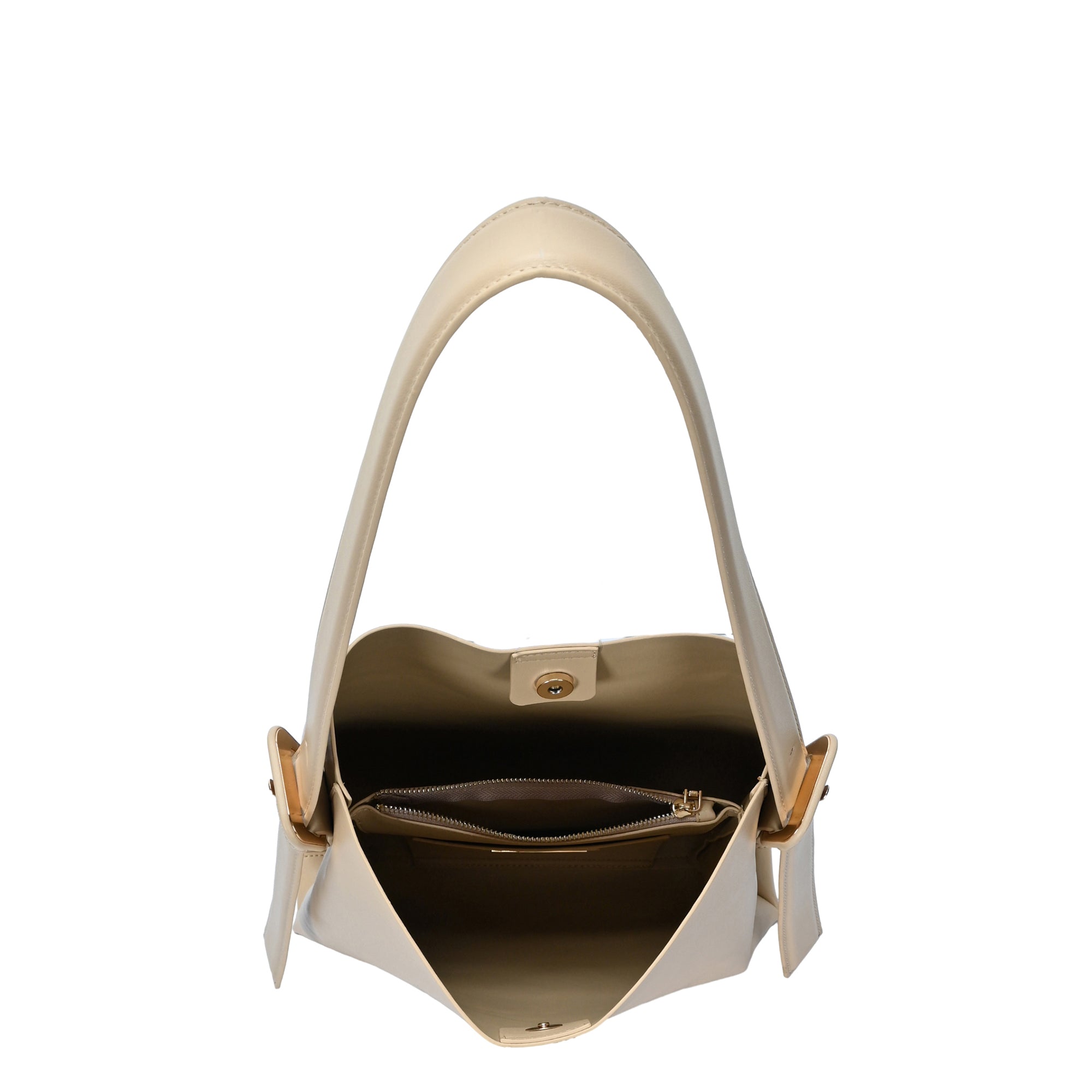 Ivy Divided Pocket Hobo Tote – Vegan Leather Organizer Bag