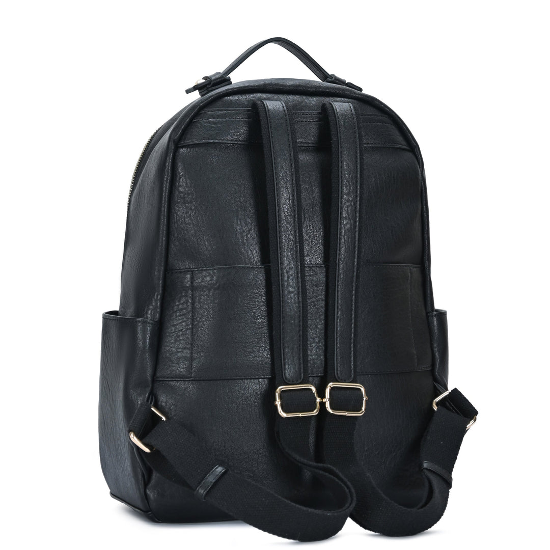 black women's leather backpack with laptop compartment frye Italian for Work or Travel 14 inch Perfect for a work bag as it can hold up to a 17 Kurt Black Leather Laptop Backpack