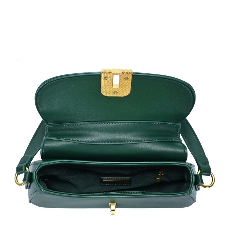 The Lyra Shoulder Bag | Vegan Leather Twist Lock Bag | Miztique