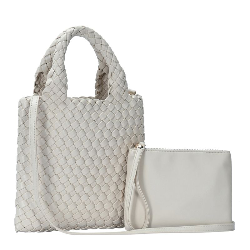 Melody 2 in 1 Woven Crossbody – Versatile Vegan Leather Bag – MMS