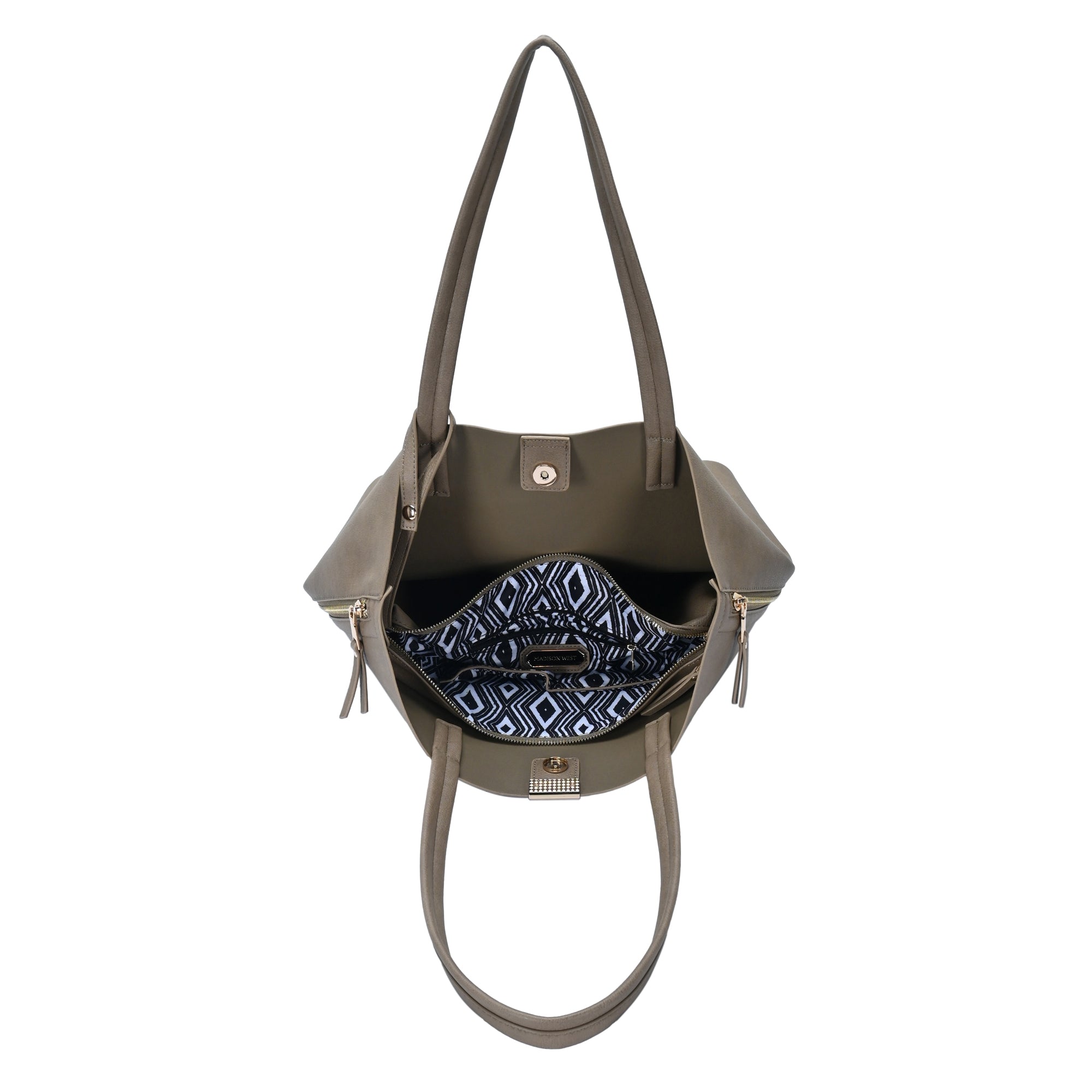 The Scarlett Tote | Vegan Leather Tote Bag with Removable Pouch
