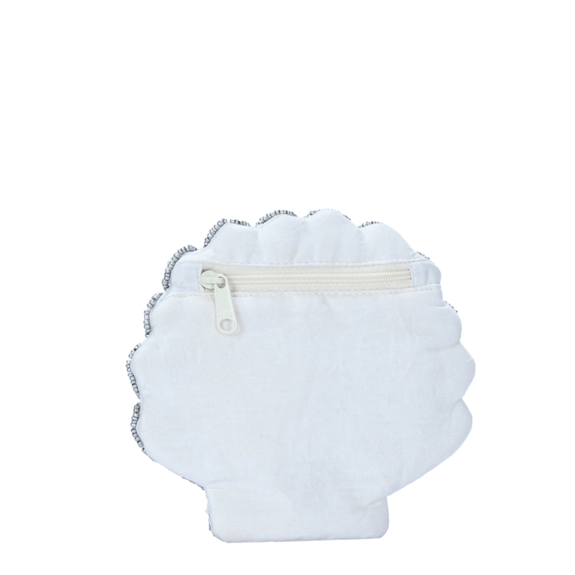 Shellys Seashell Sequin Coin Purse | Fun & Whimsical Compact
