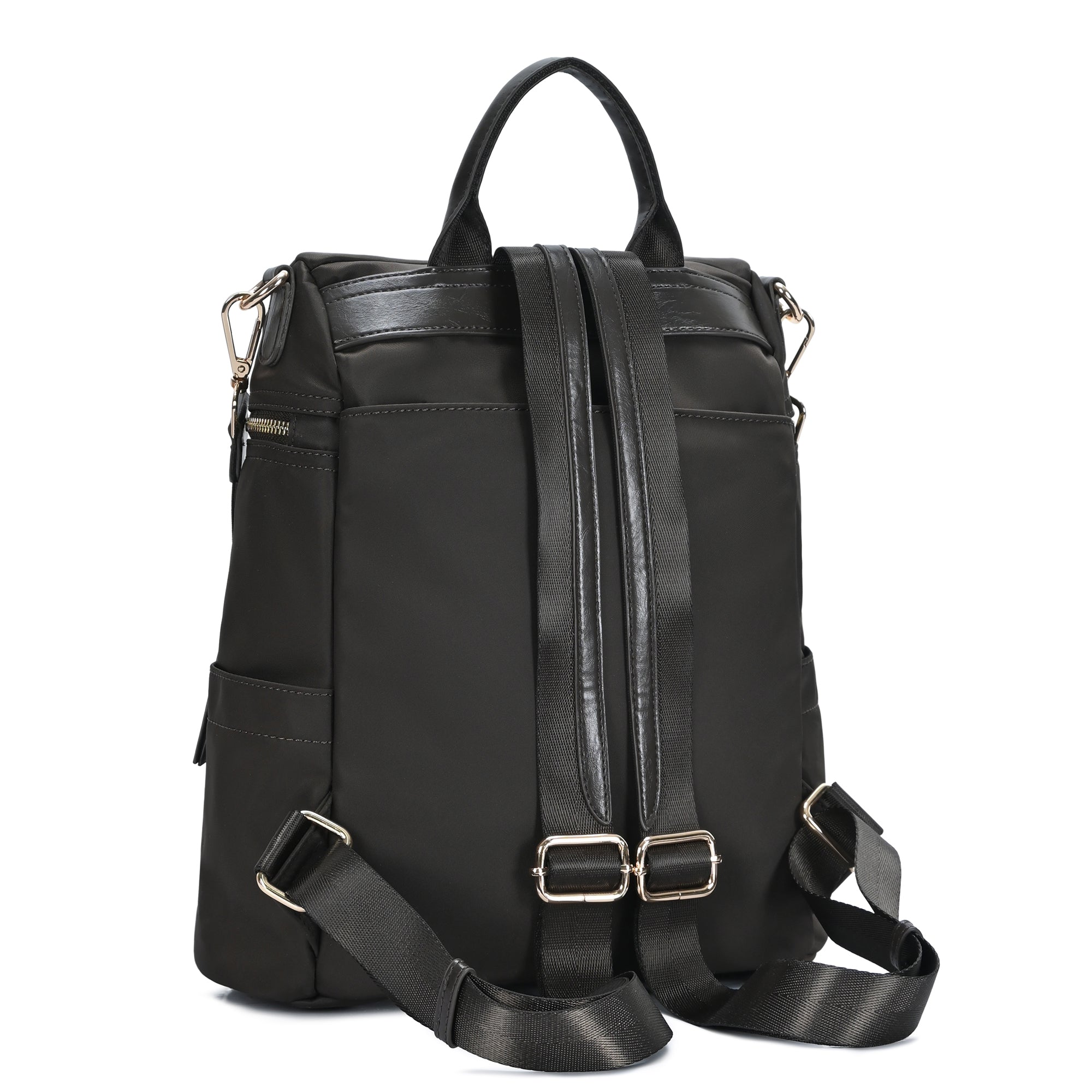 The Sienna Nylon Multi Compartment Backpack by Miztique
