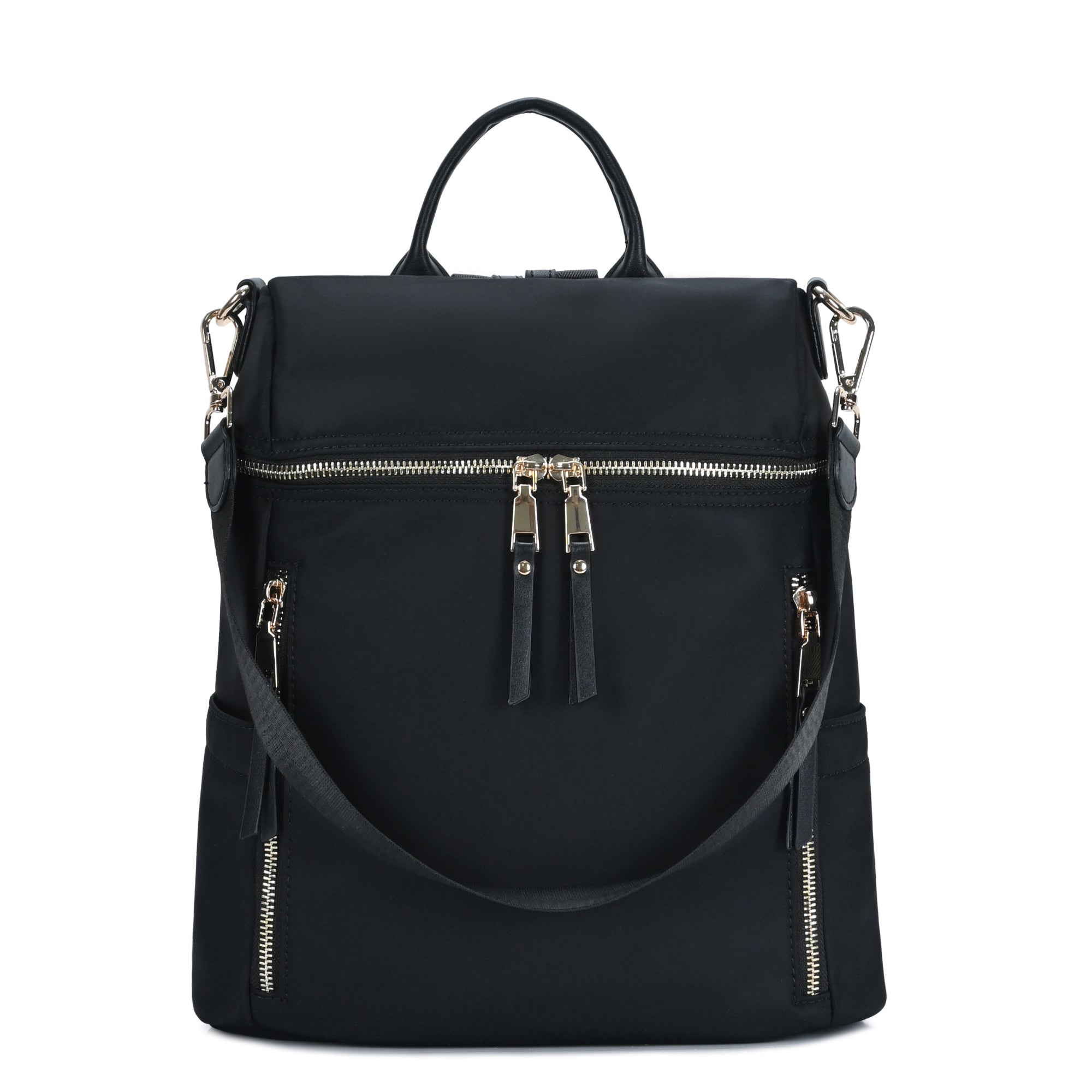 ◆EMIS◆ NYLON ZIPPOCKET BACKPACKBLACK m1037_1334575 Backpack in Nylon Ripstop - URBANE MUSE CHRIS SMITH®