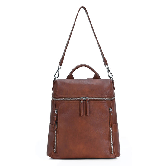 Sienna Utilitarian Shoulder Backpack Purse - MMS Brands