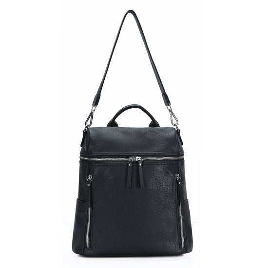 Sienna Utilitarian Shoulder Backpack Purse - MMS Brands