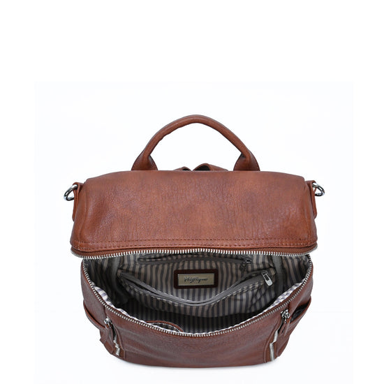 Sienna Utilitarian Shoulder Backpack Purse - MMS Brands