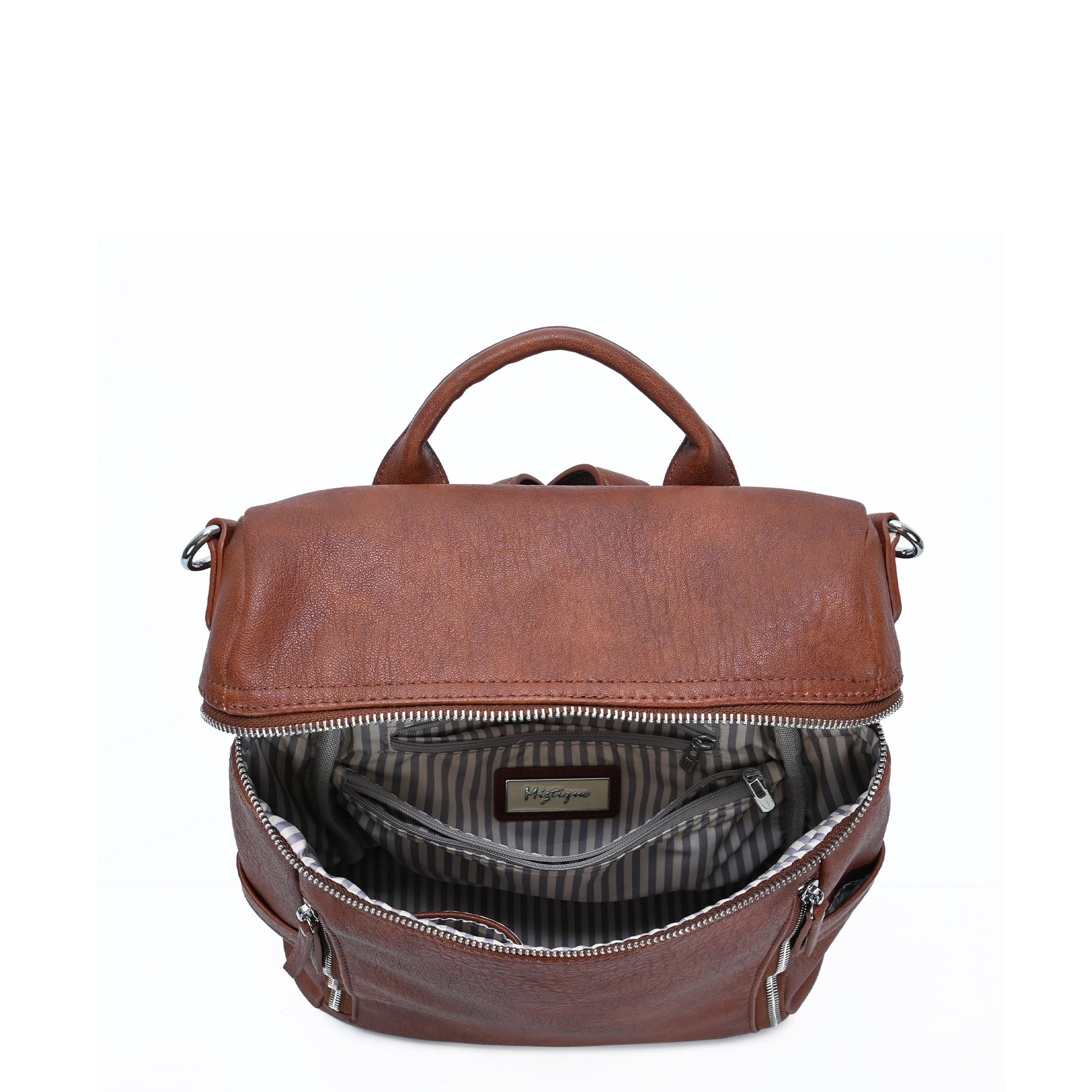 Sienna Utilitarian Shoulder Backpack Purse - MMS Brands