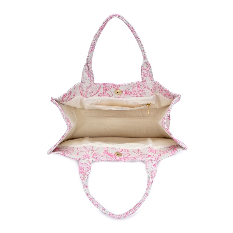 Isabella's Blossom Floral Jacquard Book Tote