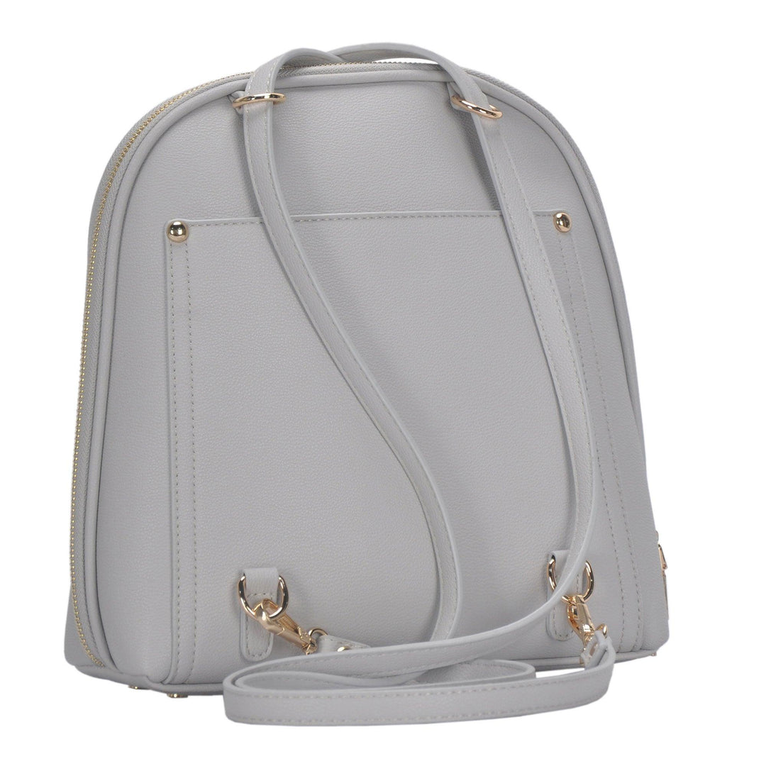 Miztique Beige Vegan Leather Adjustable Backpack Women's Accessories