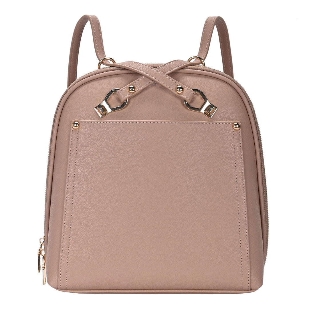 Daisy Bamboo Straw Convertible Backpack - MMS Brands Camel