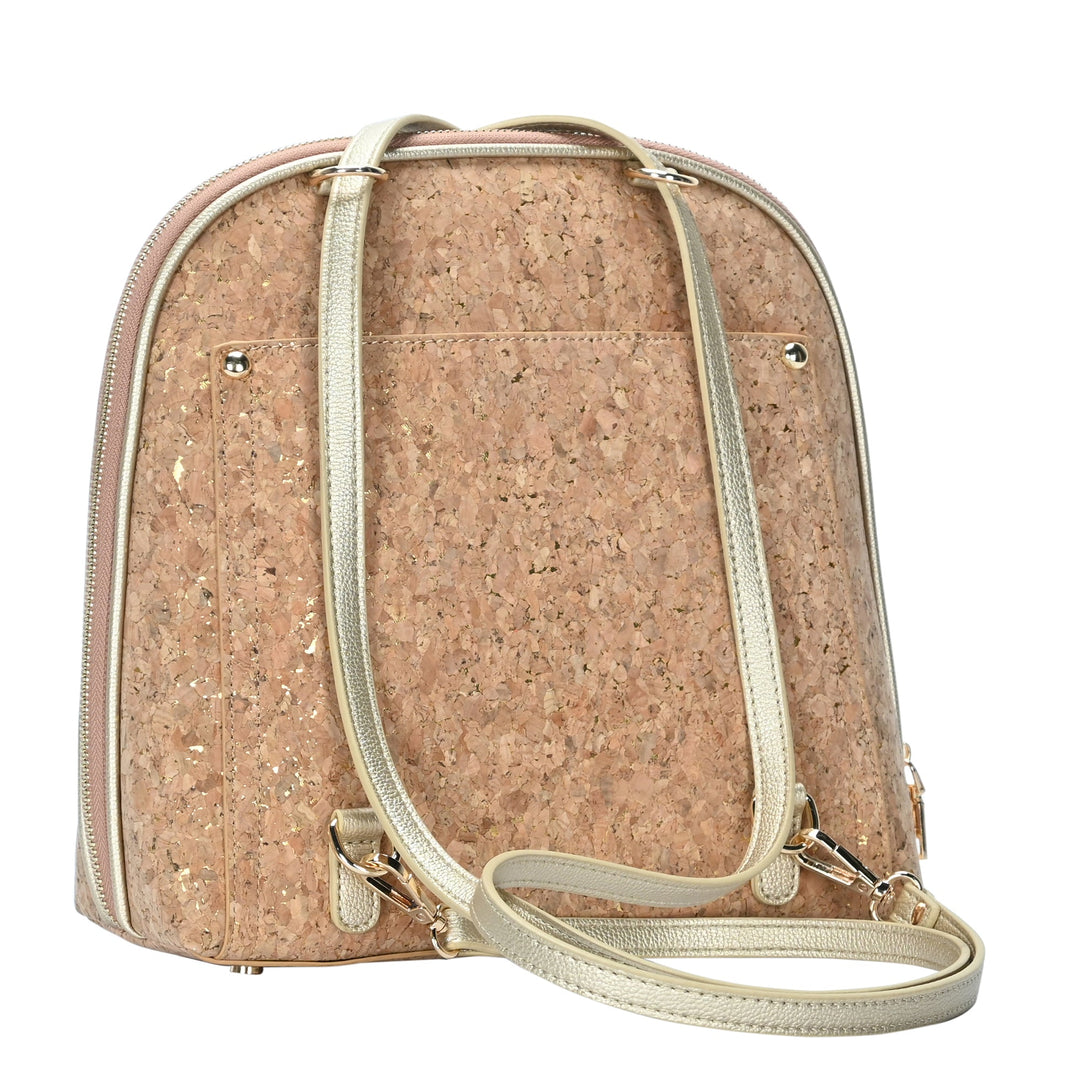 Daisy Bamboo Straw Convertible Backpack - MMS Brands Camel