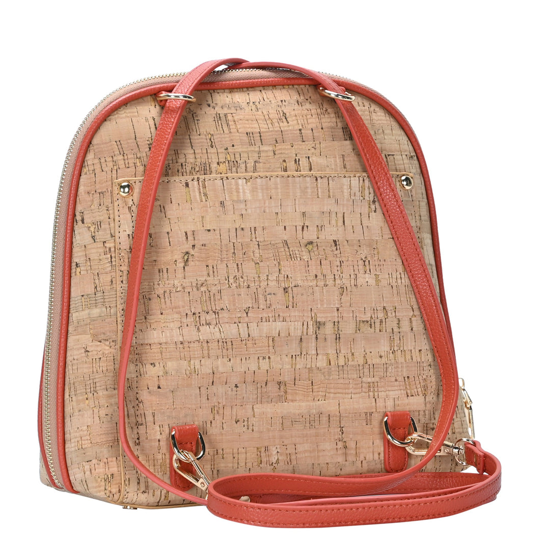 Miztique Cork Convertible Shoulder Bag Backpack Purse