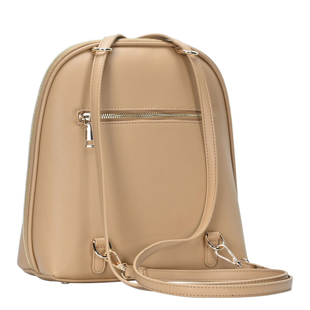 Daisy Rattan Convertible Backpack - MMS Brands Beige