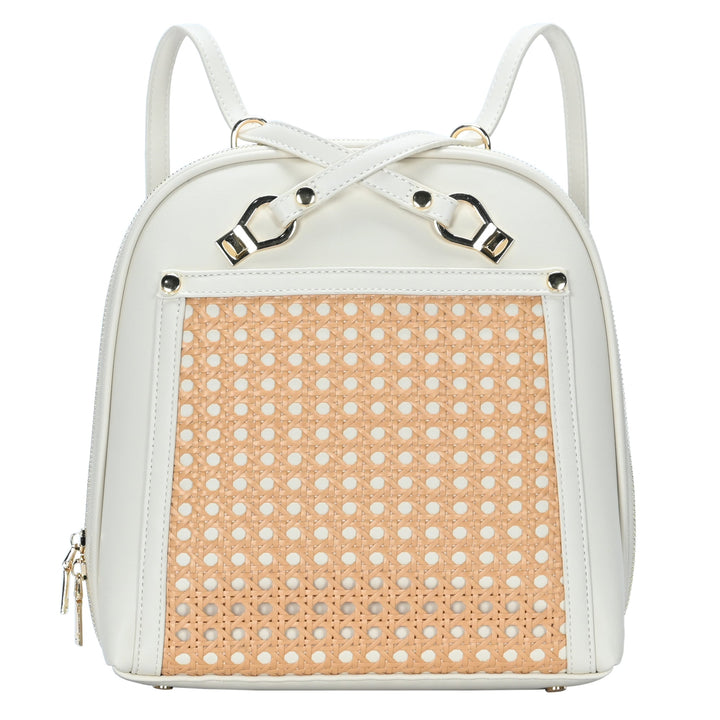 Daisy Rattan Convertible Backpack - MMS Brands