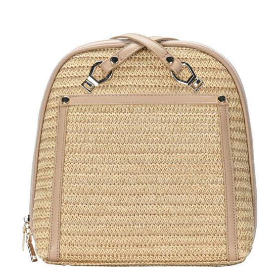 disa mini small backpacking purse Daisy Straw Convertible Backpack Purse