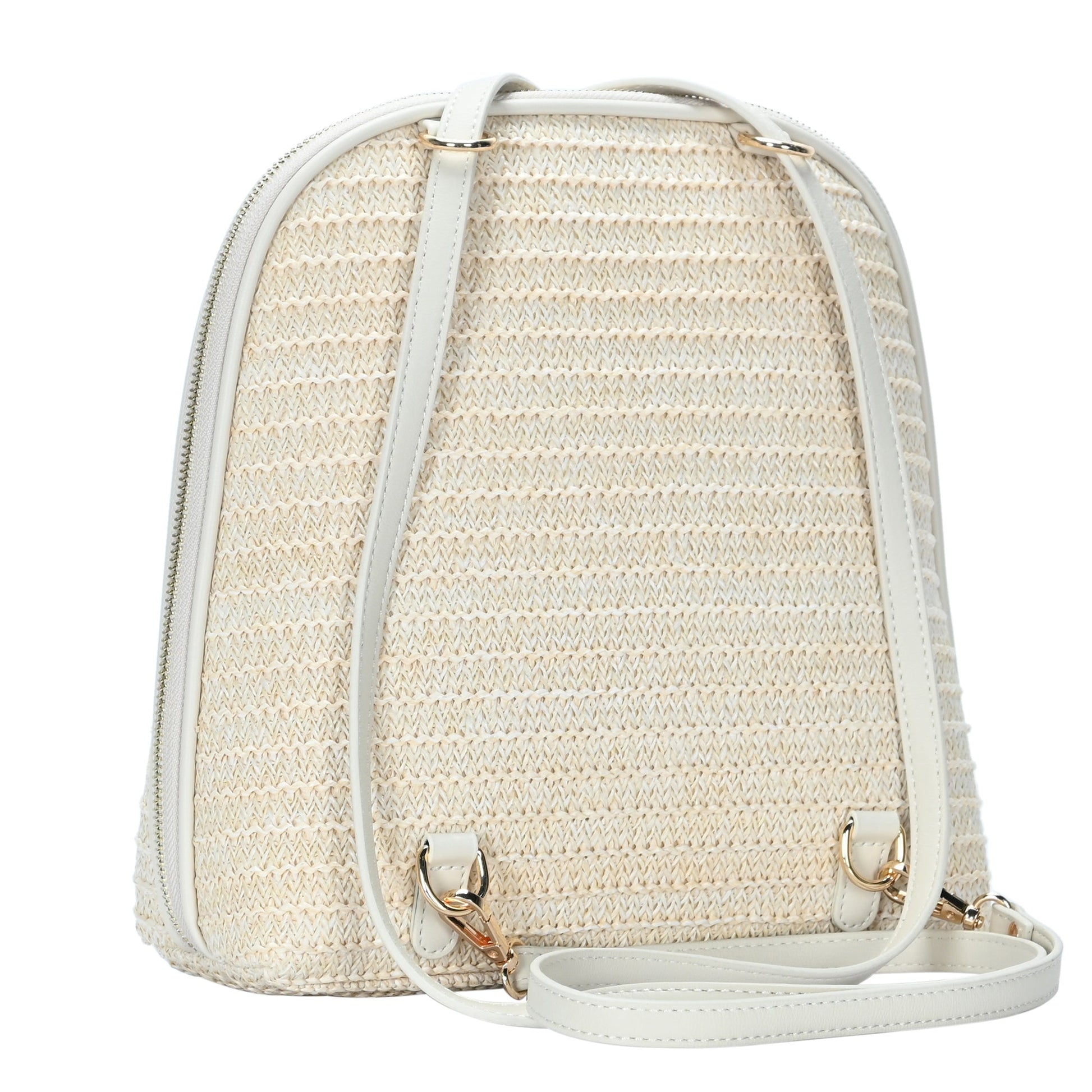 disa mini small backpacking purse Daisy Straw Convertible Backpack Purse