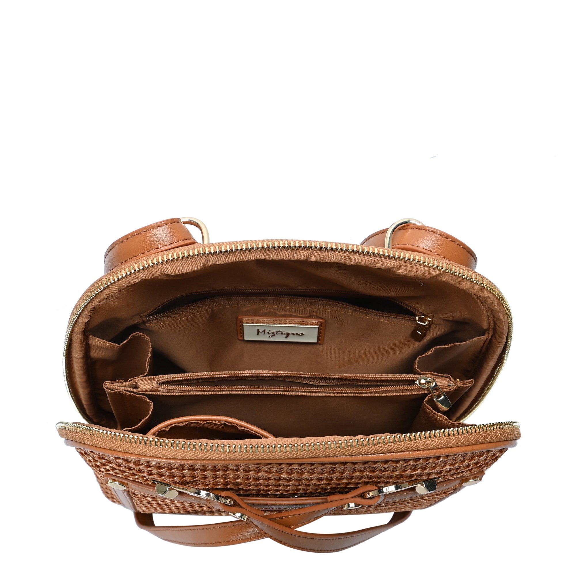 Daisy Straw Convertible Backpack – Chic Vegan Leather