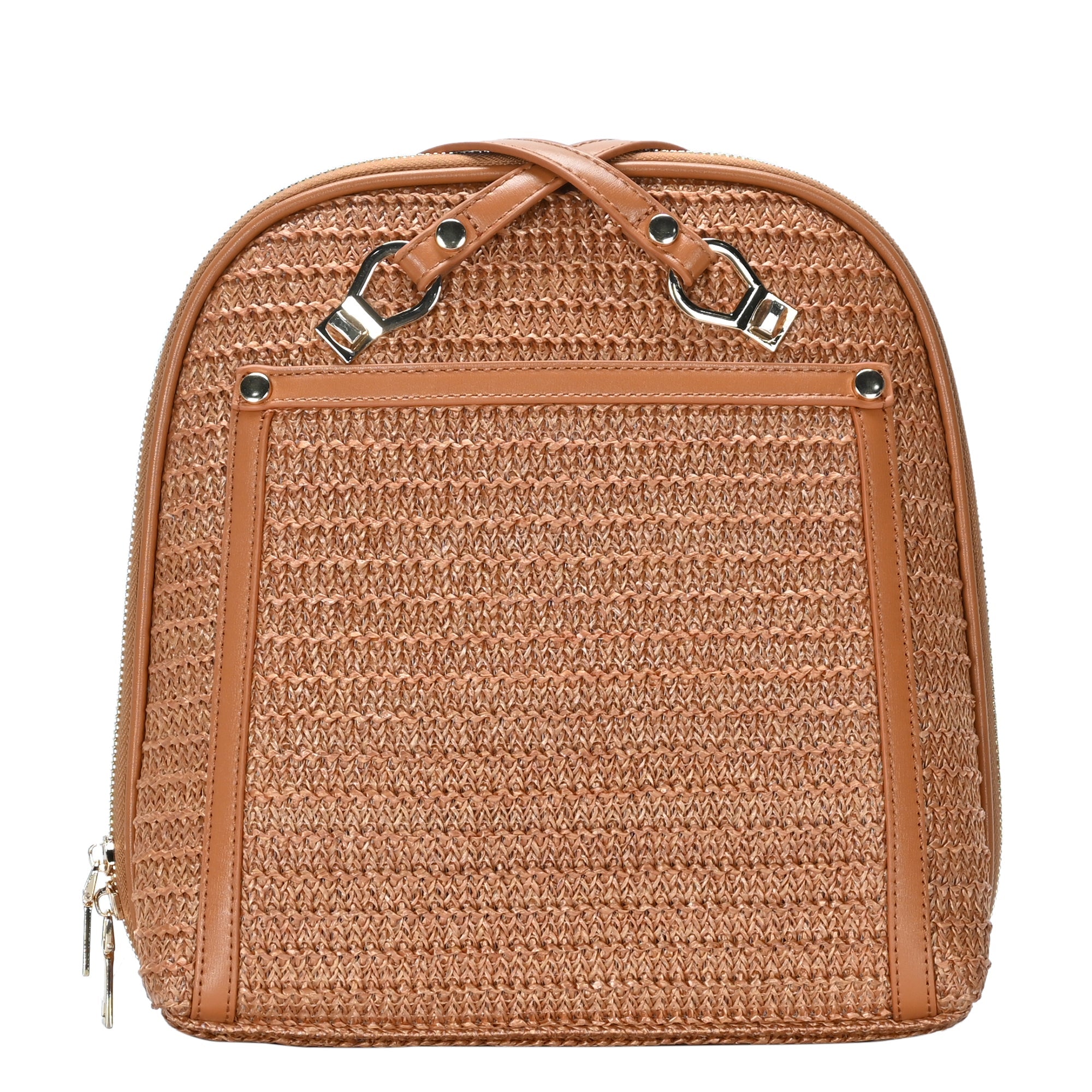 Daisy Straw Convertible Backpack – Chic Vegan Leather Daisy Straw Convertible Backpack – Chic Vegan Leather