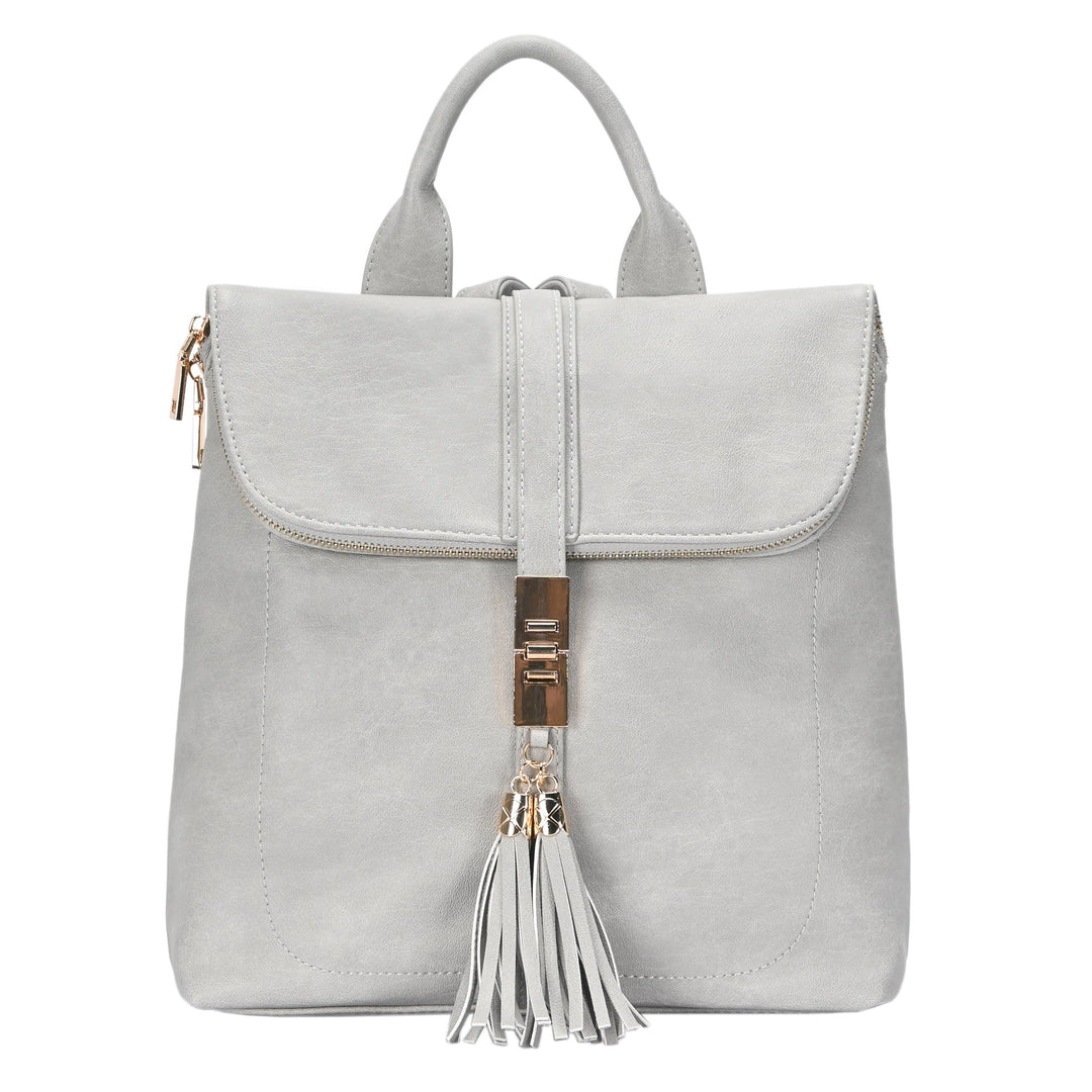 Buy the Miztique Diana Vegan Faux Leather Backpack Taupe