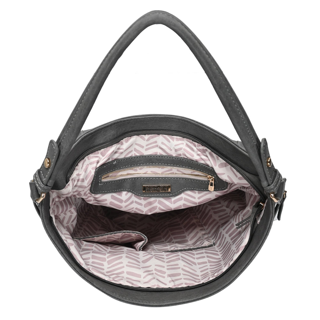 Sasha + Sofi Hobo Purse - Women's Bags in Grey