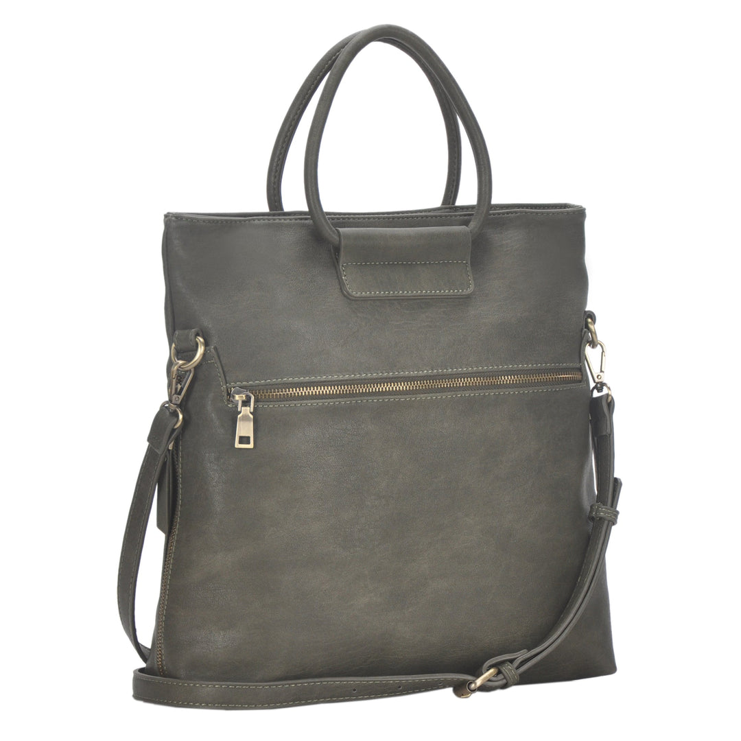 The Hazel Ring Handle Satchel Shoulder Bag by Sasha + Sofi – MMS