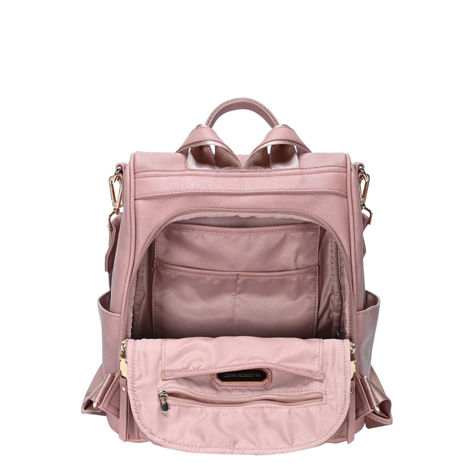 The Heather Webbing Strap Convertible Backpack by Madison West – MMS Brands