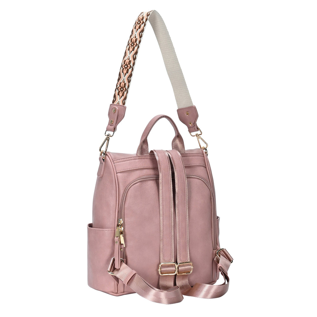 Heather Webbing Strap Convertible Backpack - MMS Brands